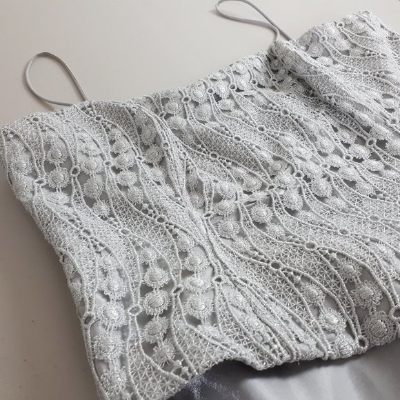 Rebecca Silver Special Occasion Gown - Picture 4 of 16